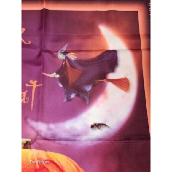 Halloween Jack-O-Lantern 27x37 Garden Flag Yard Banner Trick Treat Witches Decor - Picture 5 of 6